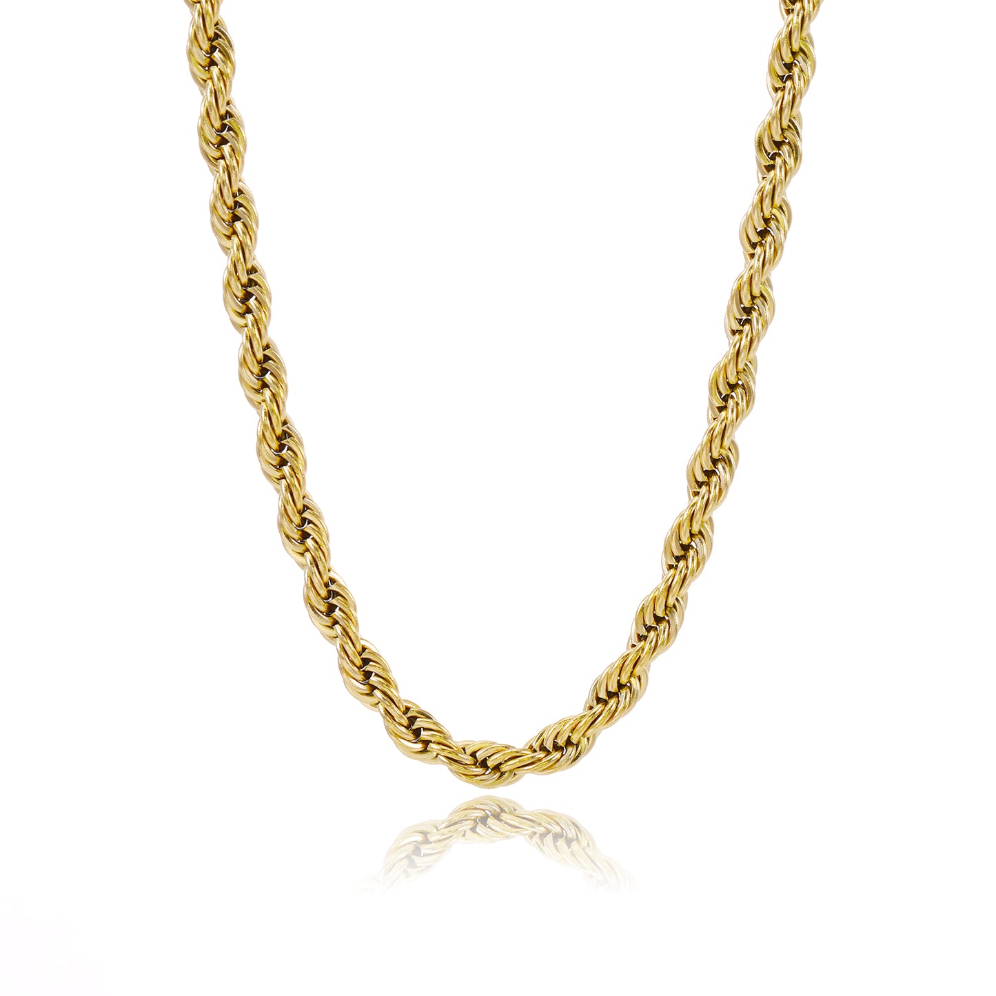 ''ROPE'' GOUDEN KETTING (4mm)