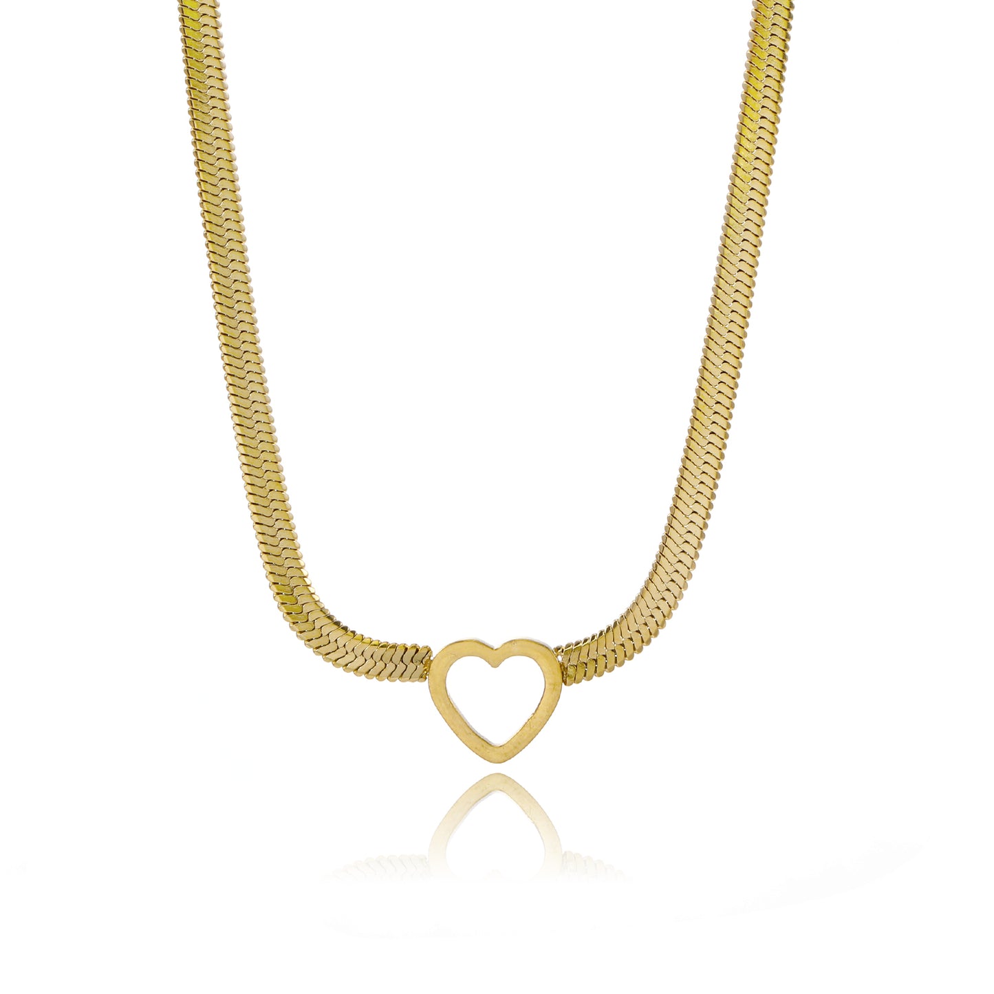 ''LOVE'' GOUDEN KETTING (FLAT)