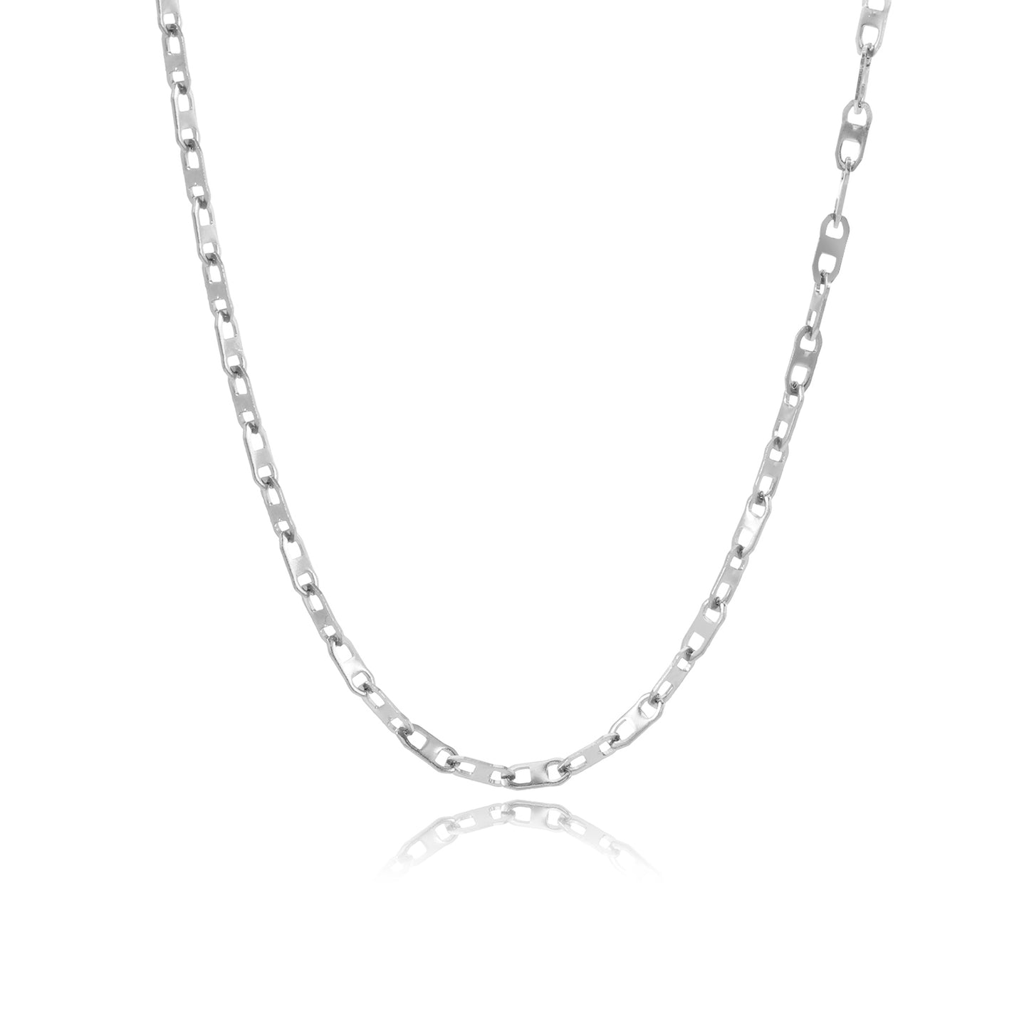 "SCHAKELS" ZILVEREN KETTING