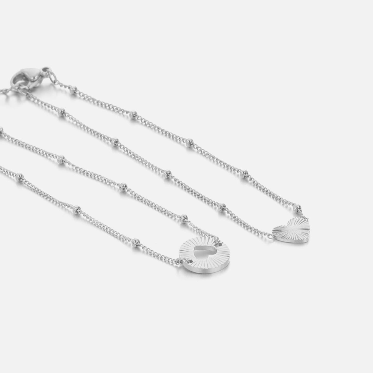 ''GESLOTEN HARTJE'' ZILVEREN ARMBAND