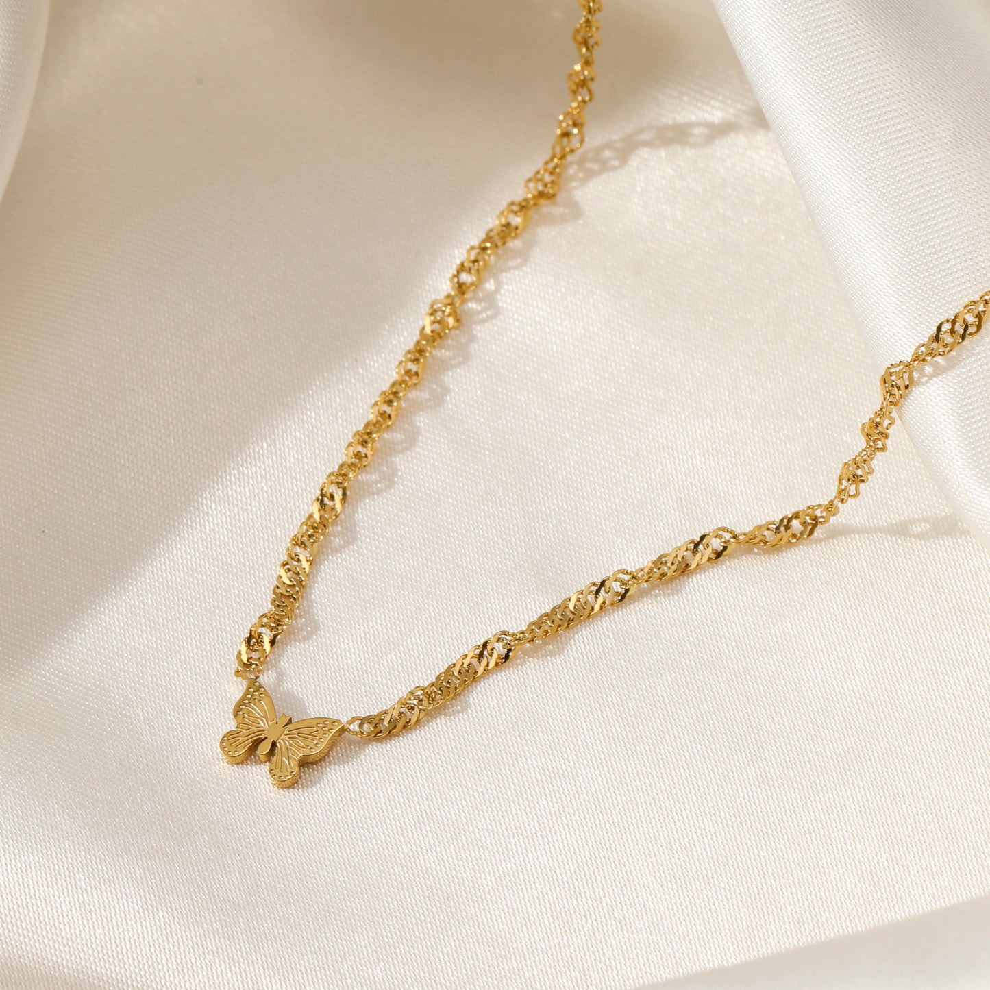 "VLINDER" GOUDEN KETTING