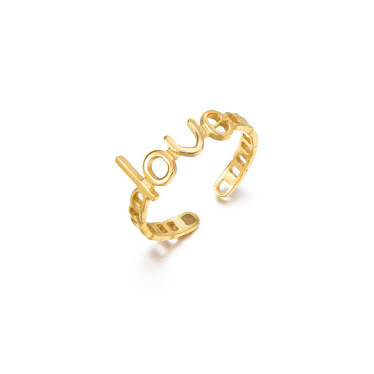 ''LOVE" GOUDEN RING