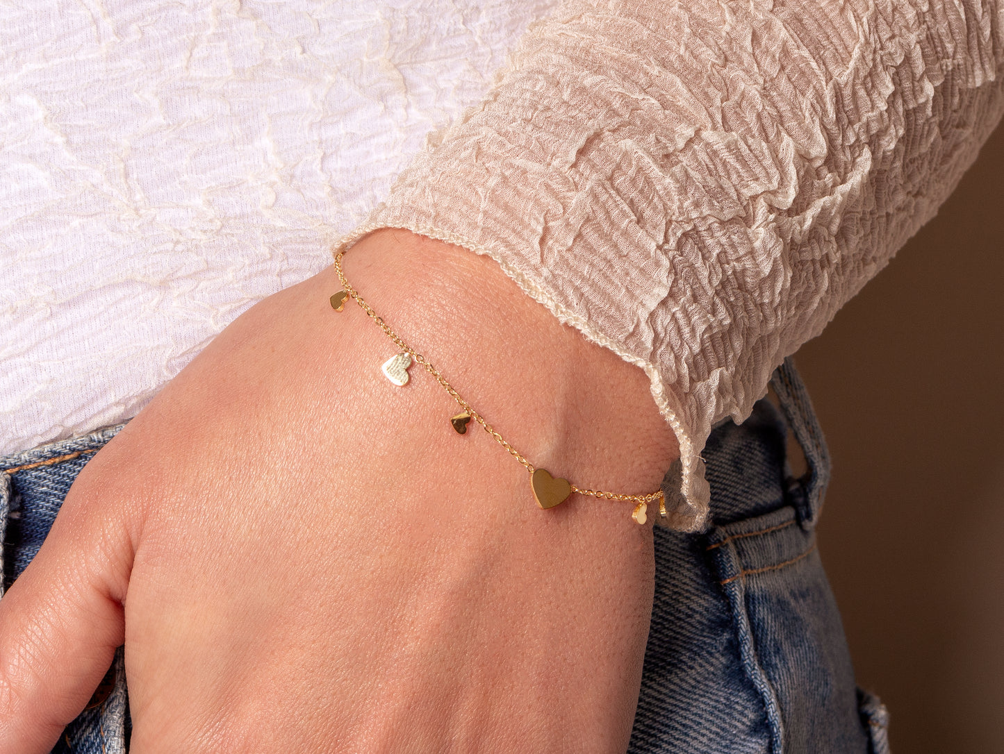 ''HARTJESSS'' GOUDEN ARMBAND