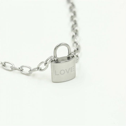 "SLOTJE LOVE" ZILVEREN KETTING