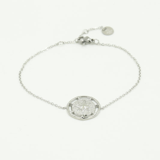 ''SHINING STAR' ZILVEREN ARMBAND