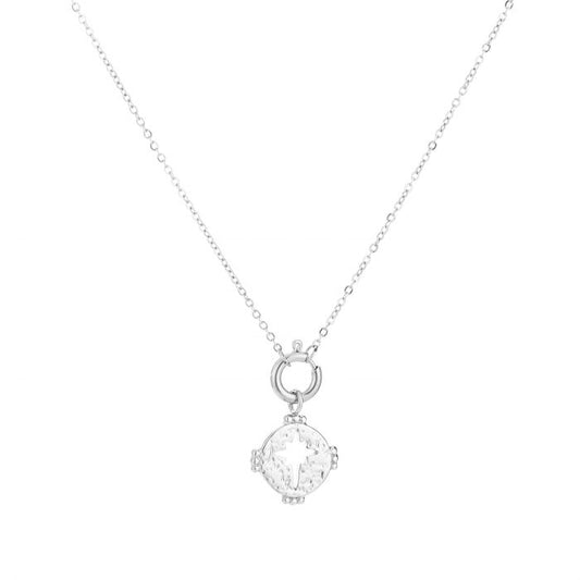 ''OPEN STER'' ZILVEREN KETTING