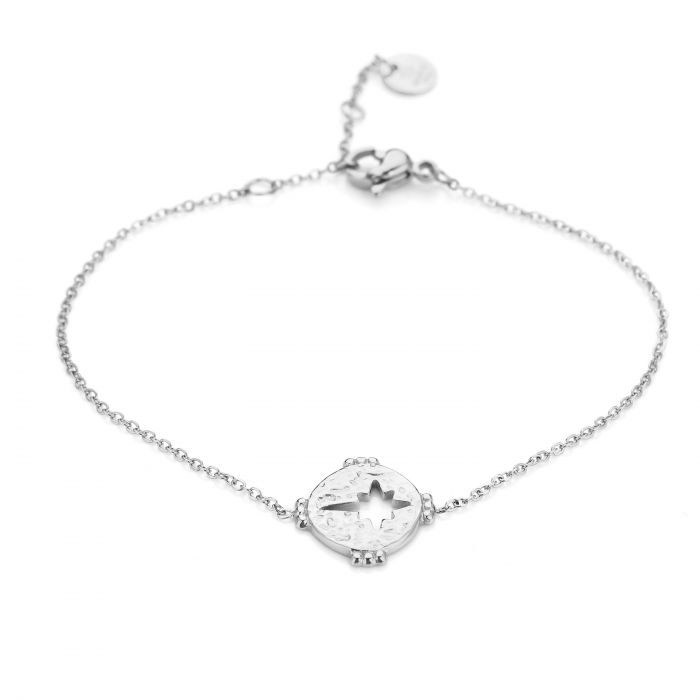 ''OPEN KLAVER'' ZILVEREN ARMBAND