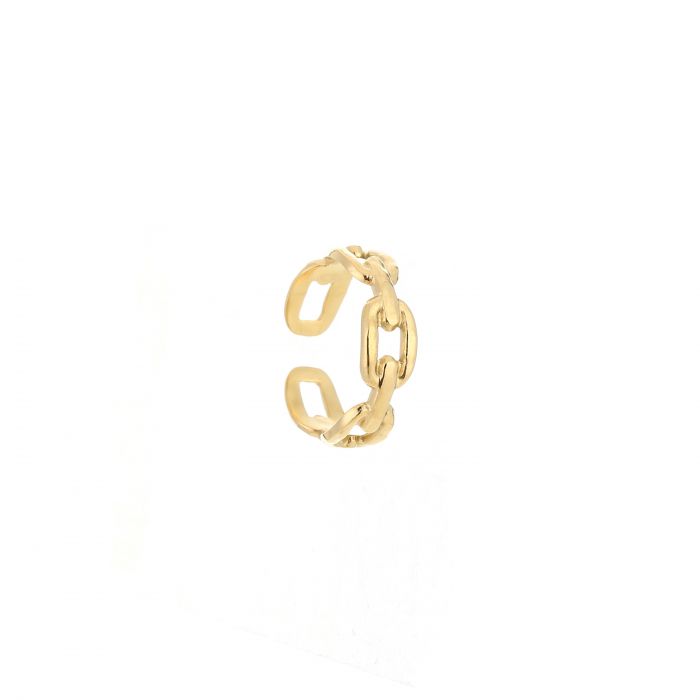 ''SCHAKEL" GOUDEN RING