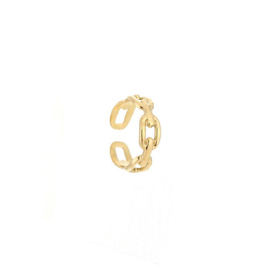 ''SCHAKEL" GOUDEN RING