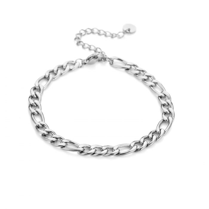 ''BASIC SCHAKEL'' ZILVEREN ARMBAND