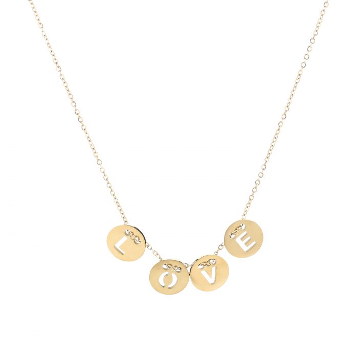 ''LOVE CIRCLE"" GOUDEN KETTING