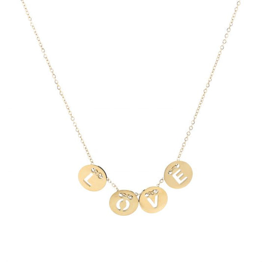 ''LOVE CIRCLE"" GOUDEN KETTING