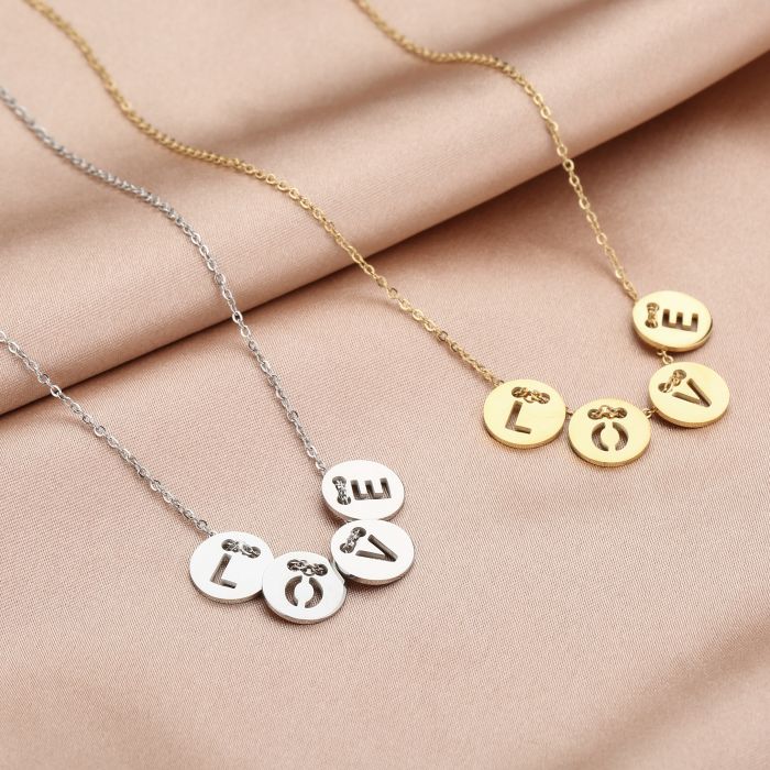 ''LOVE CIRCLE"" GOUDEN KETTING