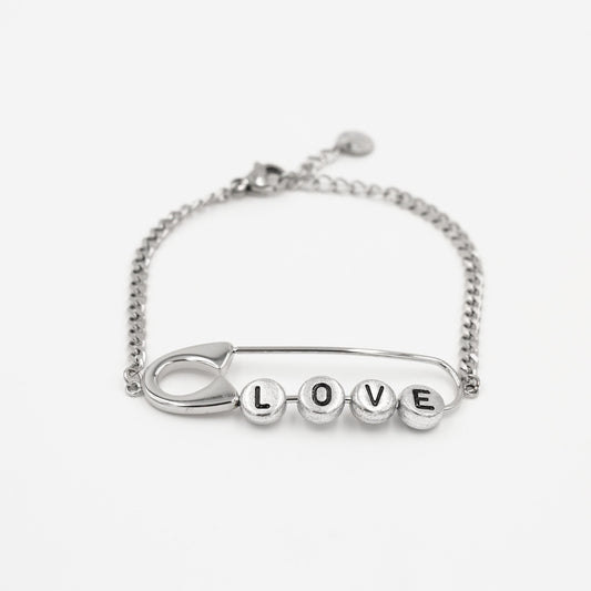 ''SAFETYPIN'' ZILVEREN ARMBAND