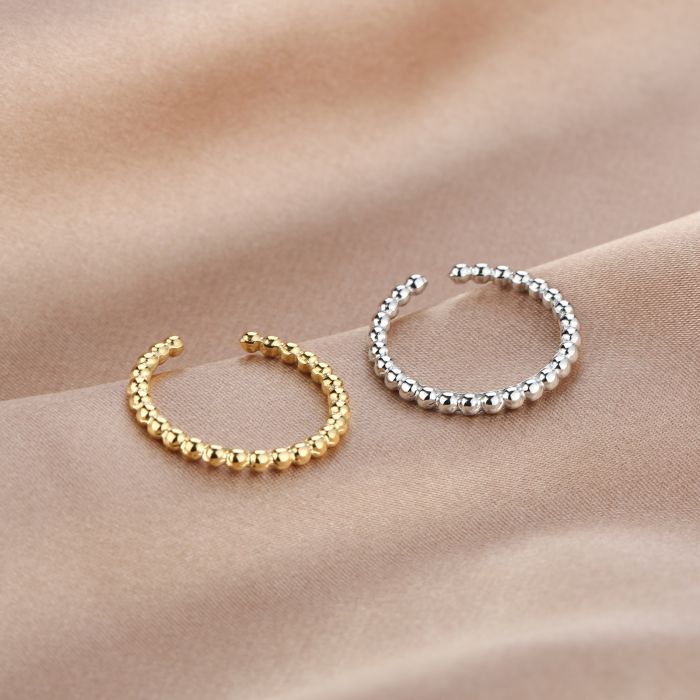 ''DOTS"' ZILVEREN RING