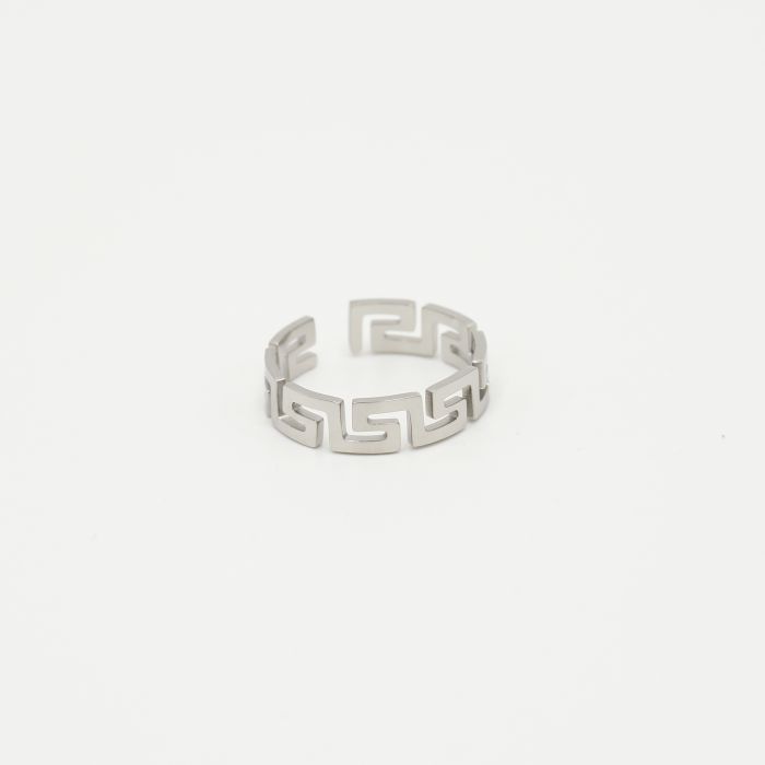 ''MOTIEF" ZILVEREN RING