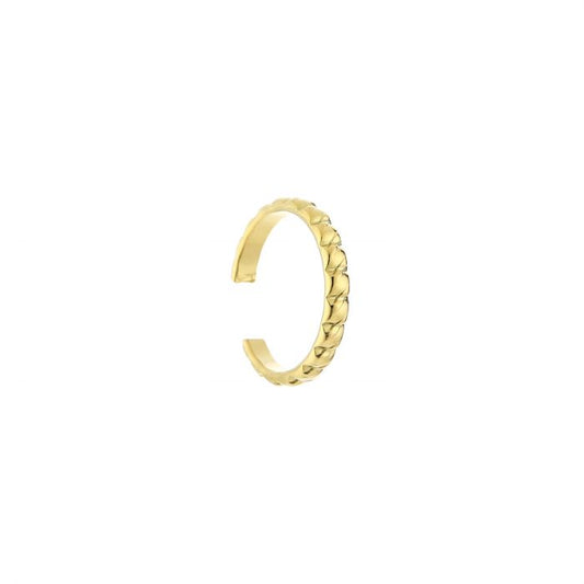 ''BLOKJES" GOUDEN RING