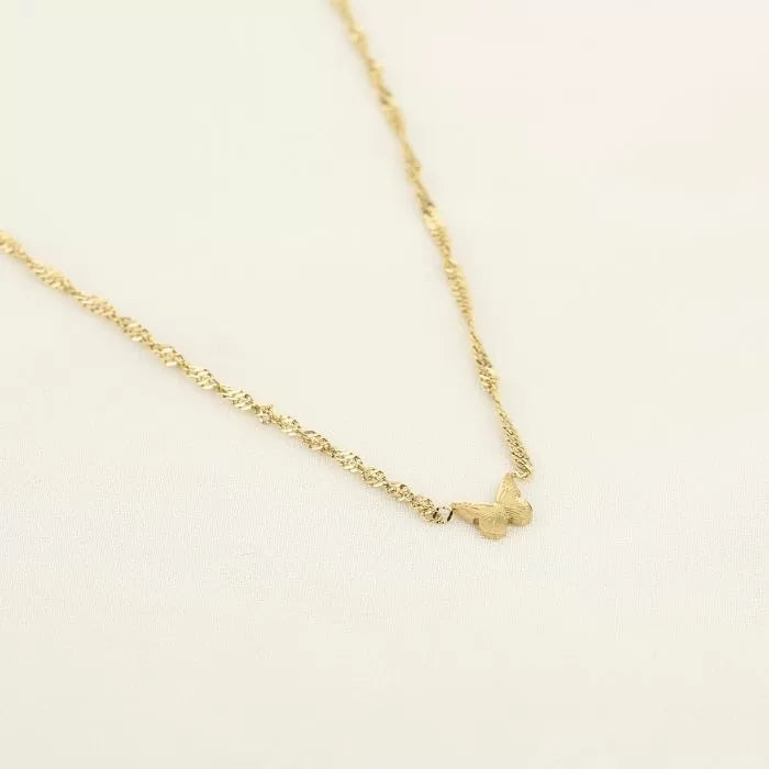 "VLINDER" GOUDEN KETTING