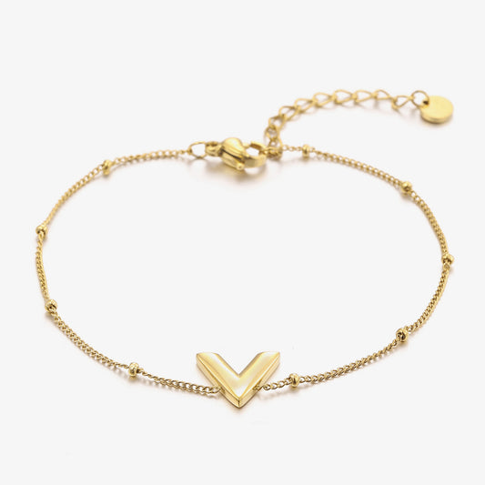 ''V'' GOUDEN ARMBAND