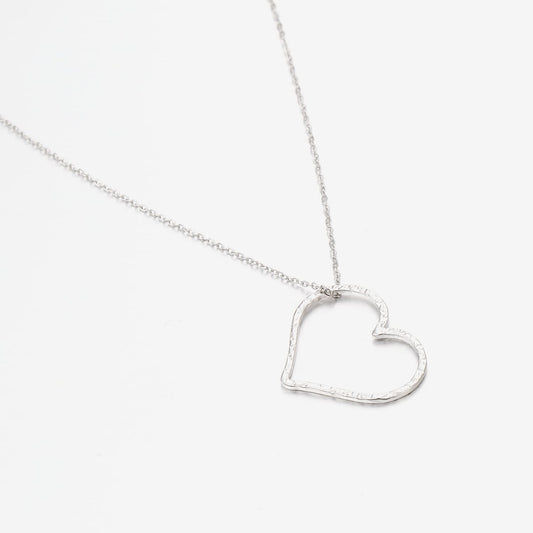 ''GROTE HART'' ZILVEREN KETTING