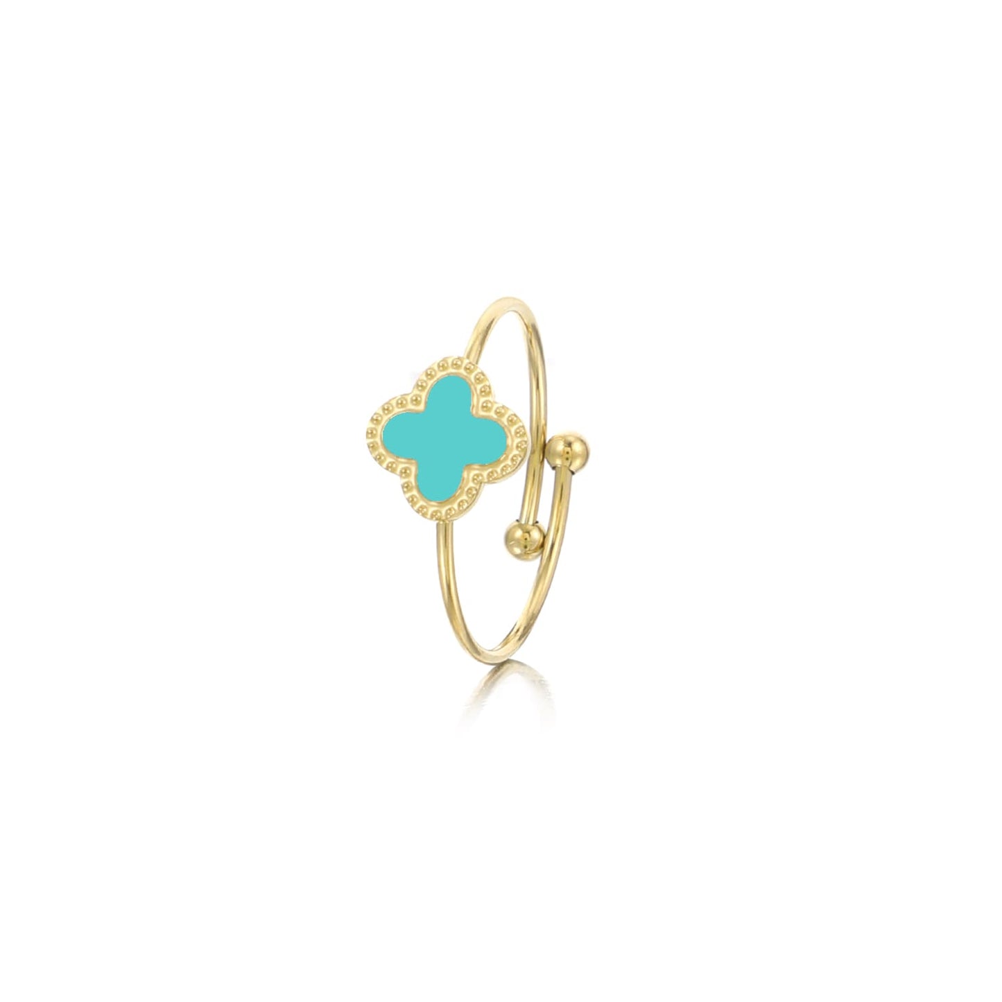 ''KLAVER MINT" GOUDEN RING