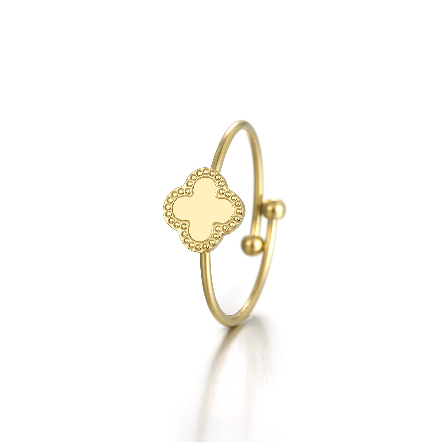 ''KLAVER" GOUDEN RING