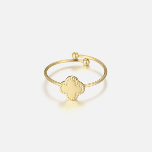 ''KLAVER" GOUDEN RING
