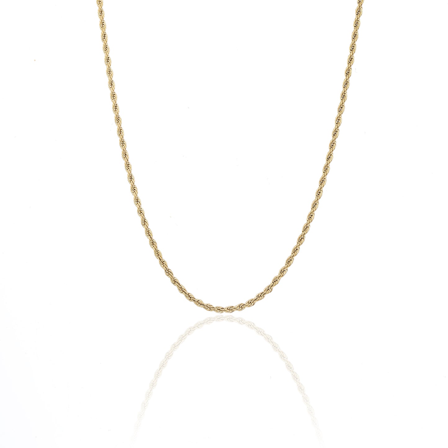''ROPE'' GOUDEN KETTING (2MM)