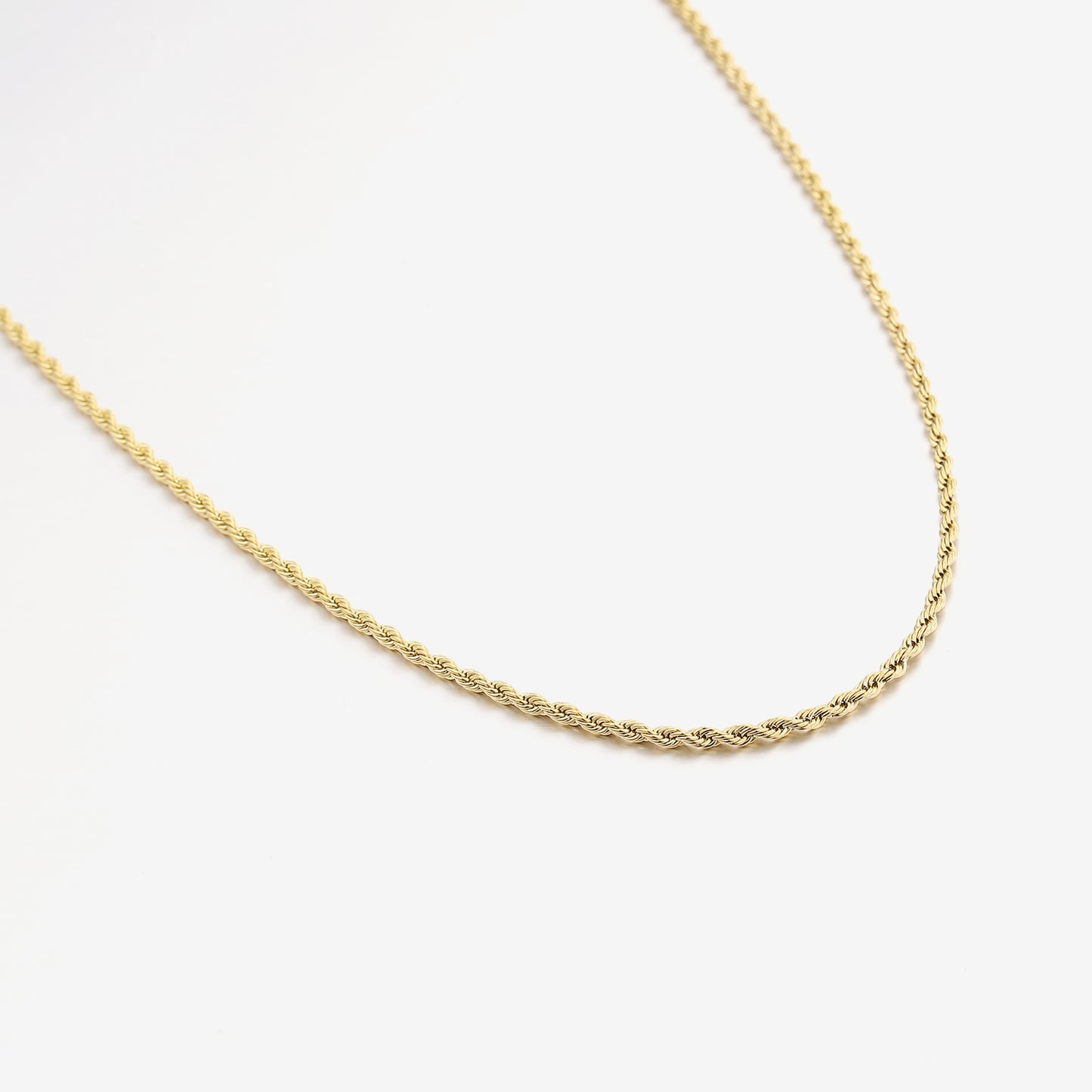 ''ROPE'' GOUDEN KETTING (2MM)