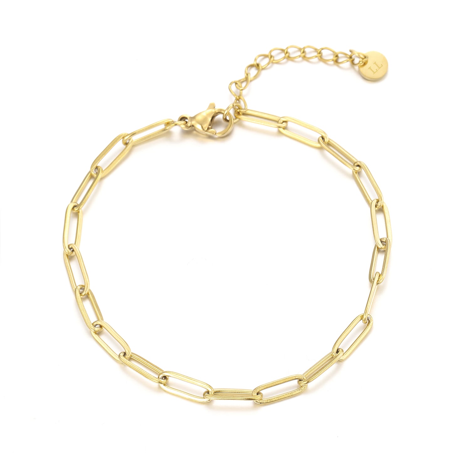 ''KLEINE SCHAKELS" GOUDEN ARMBAND