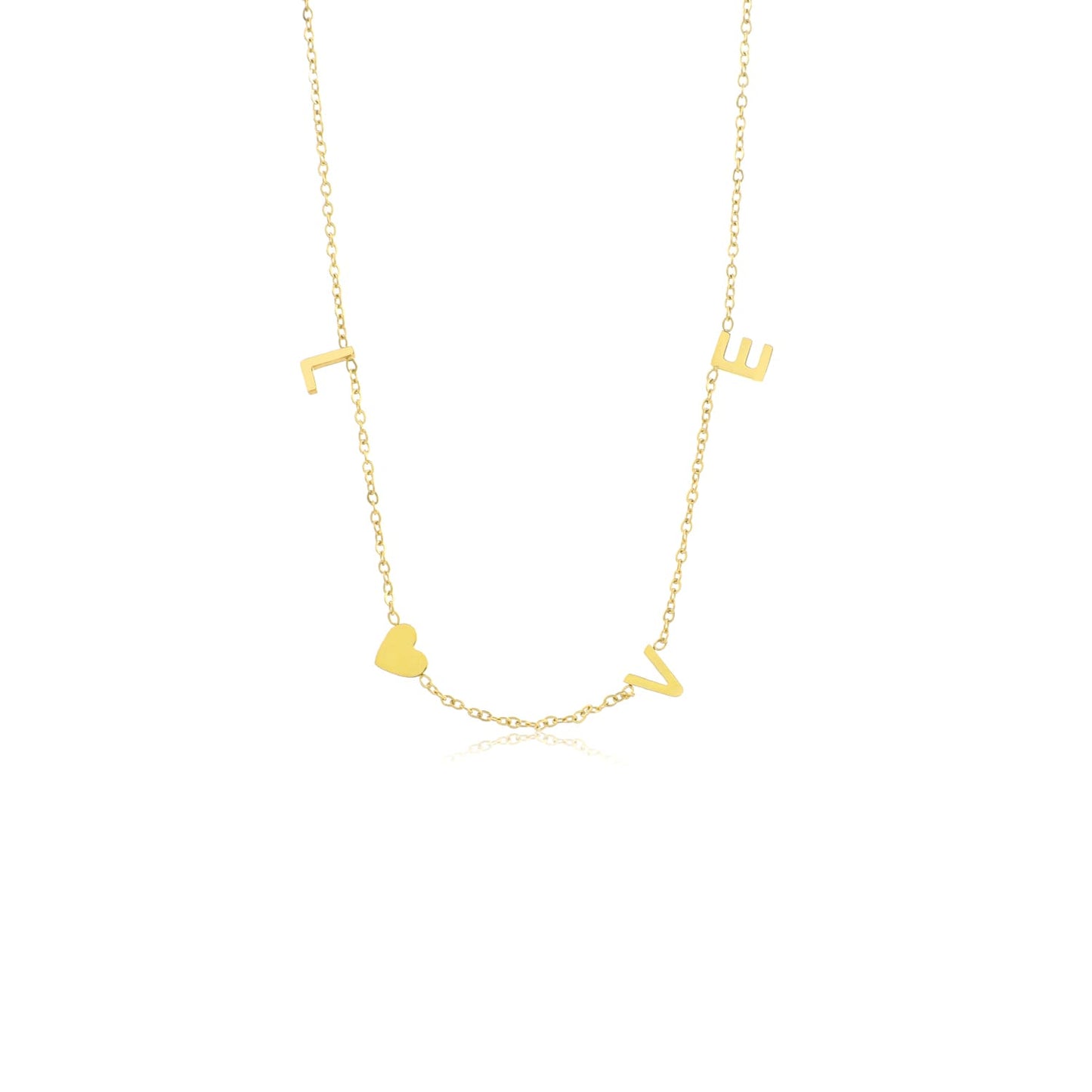 ''LOVE HARTJE"" GOUDEN KETTING