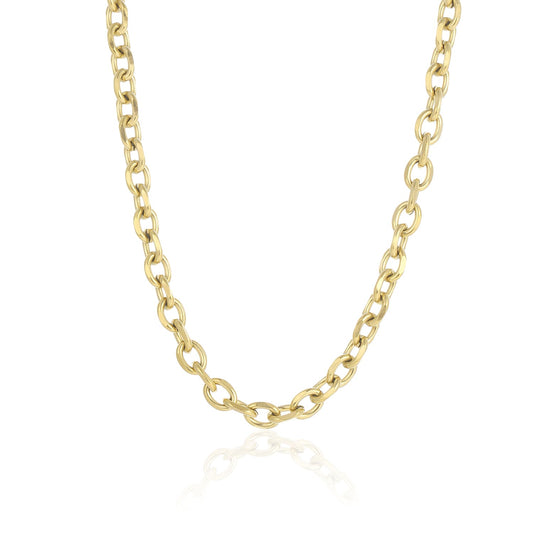 "SCHAKEL LUX" GOUDEN KETTING (7mm)