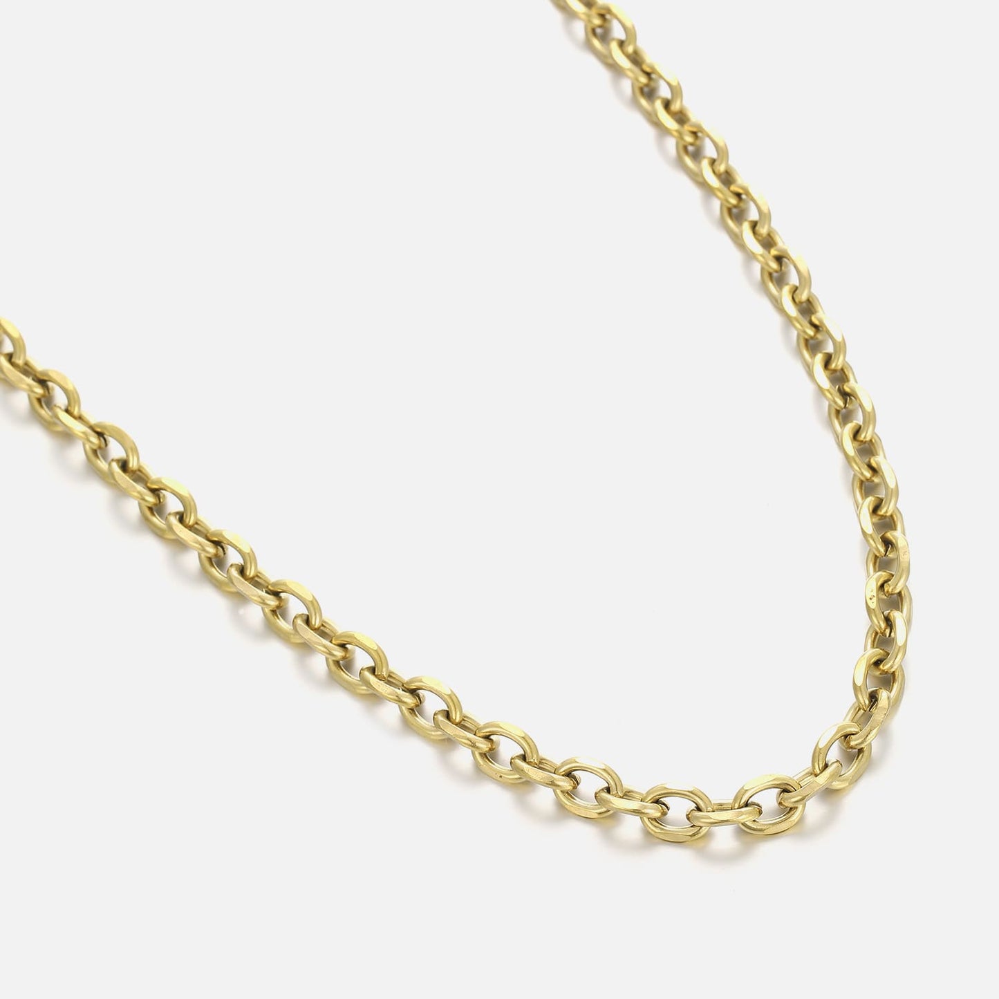 "SCHAKEL LUX" GOUDEN KETTING (7mm)