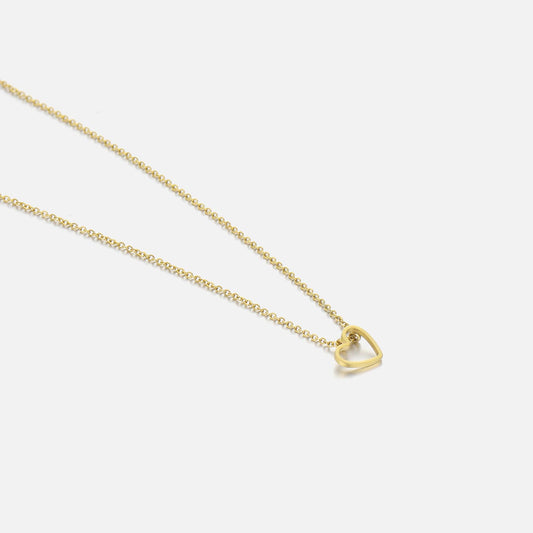 ''OPEN HARTJES" GOUDEN KETTING