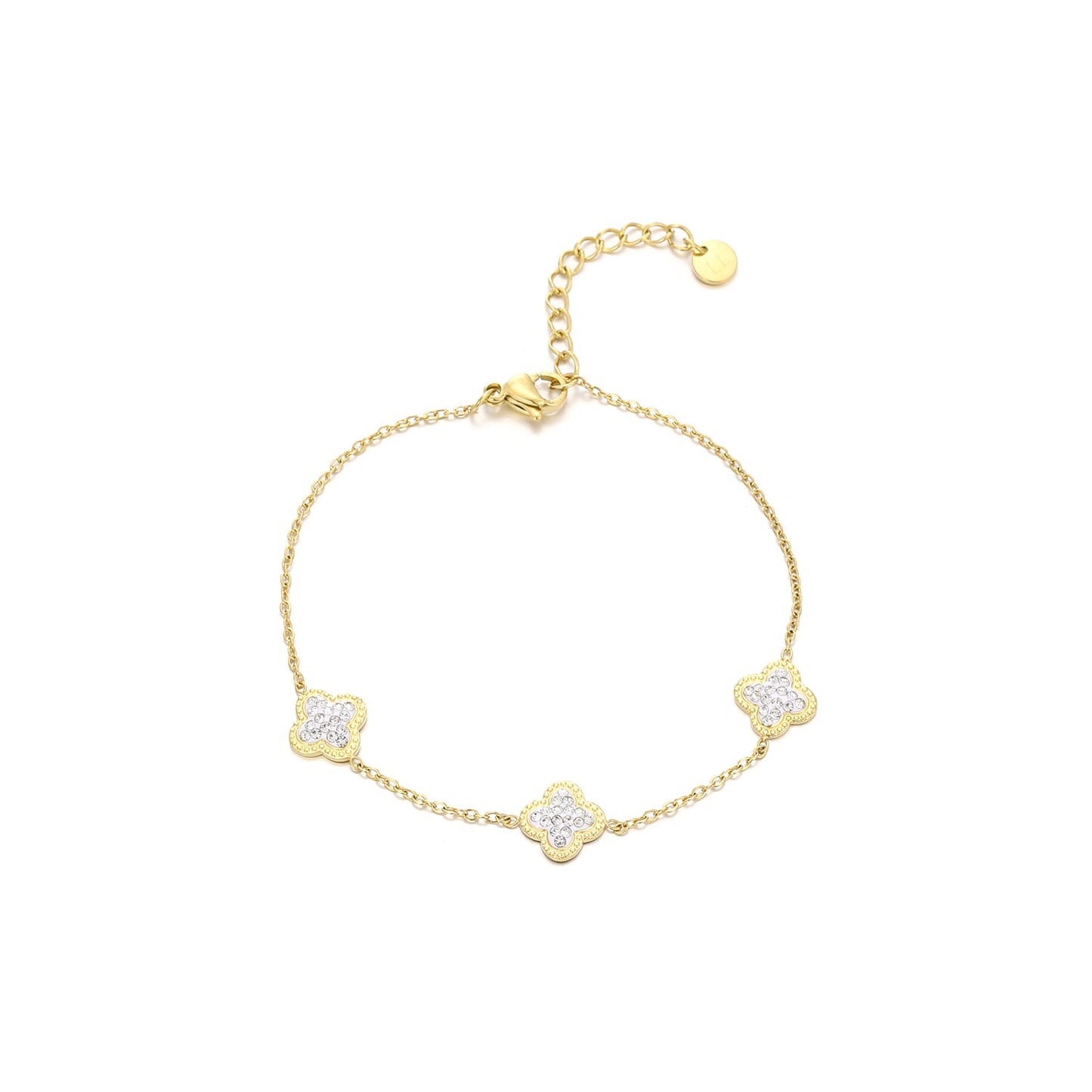 ''DIAMOND" GOUDEN ARMBAND