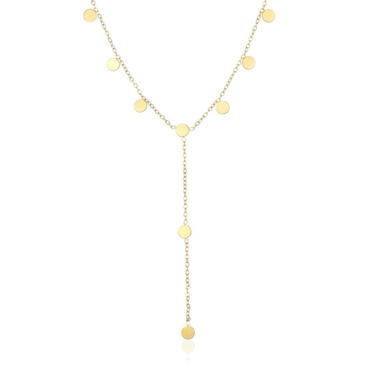 "Y-VORM MUNTJES" GOUDEN KETTING