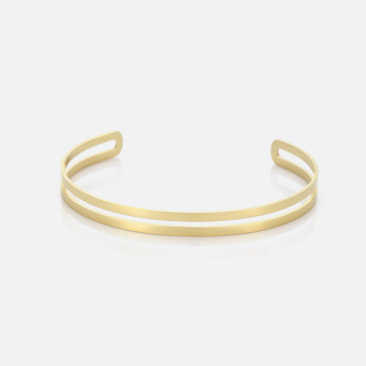 ''DUBBELE BANGLE'' GOUDEN ARMBAND
