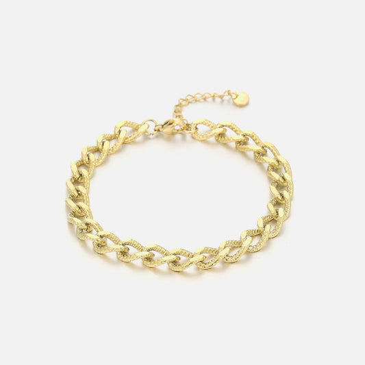 ''FANCY CUBAN'' GOUDEN ARMBAND
