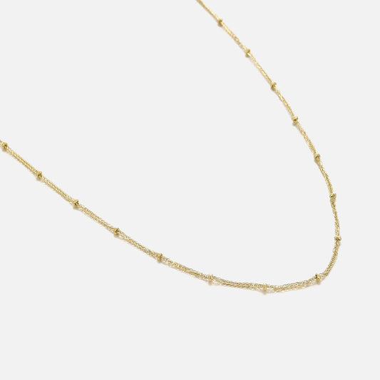 ''FANCY BOLLETJES'' GOUDEN KETTING