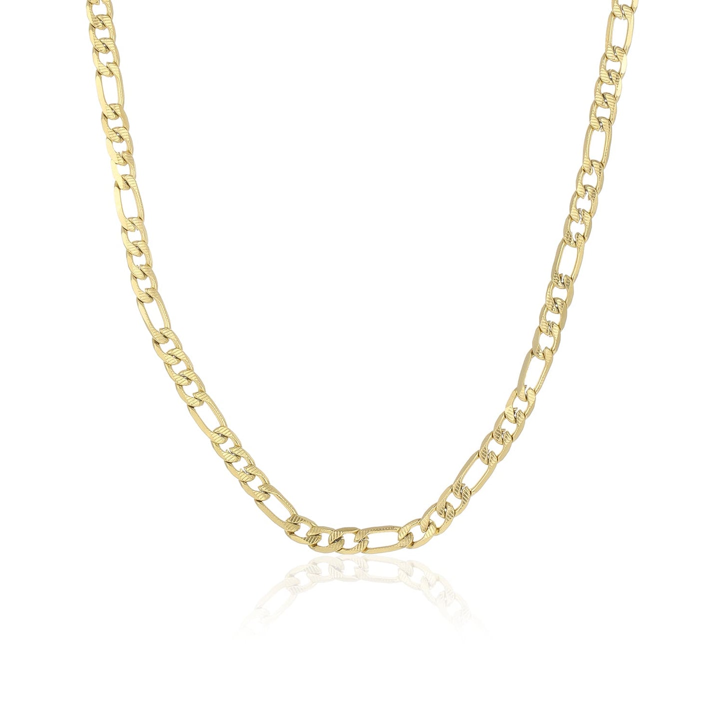 ''FANCY FIGARO " GOUDEN KETTING (4,5mm)