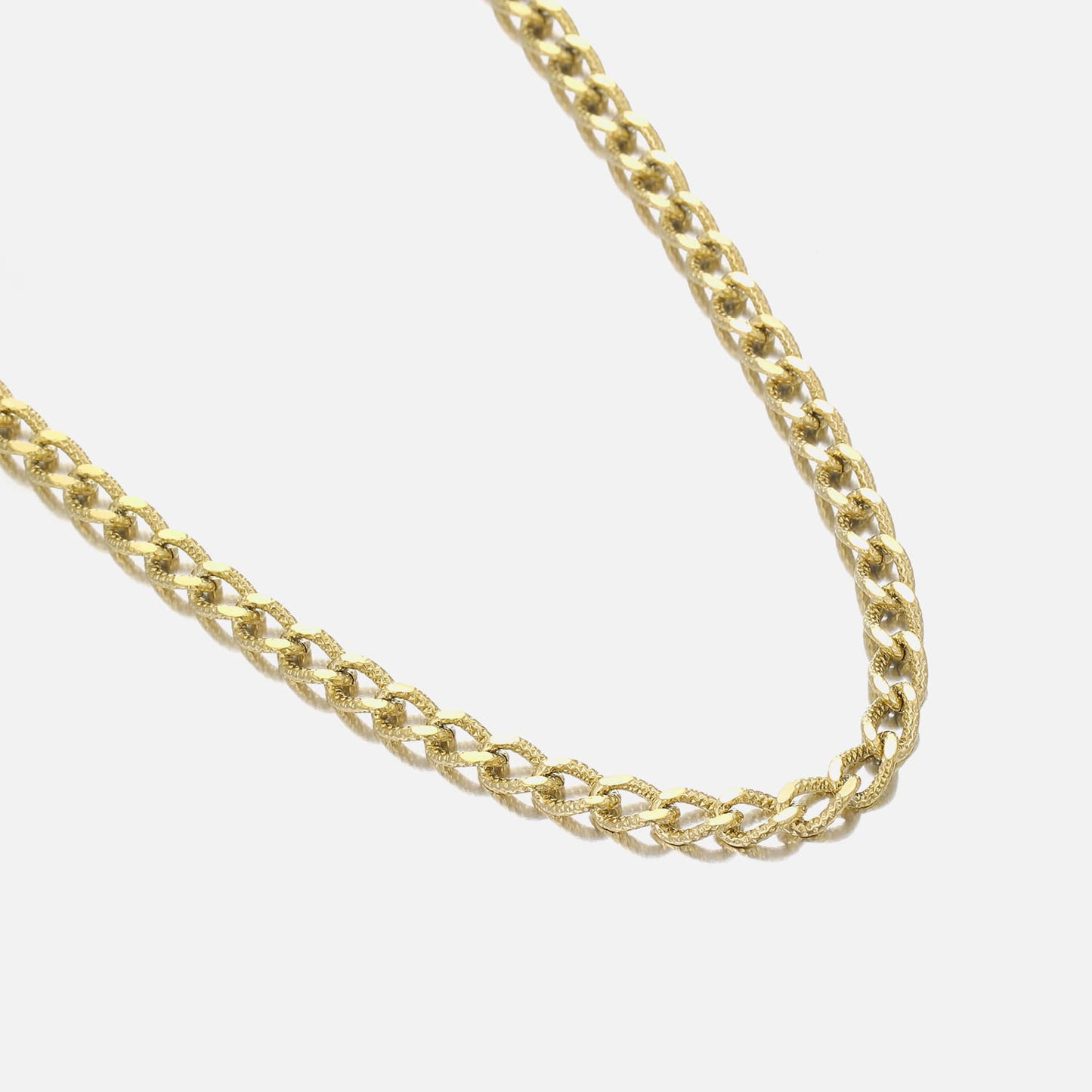 ''FANCY CUBAN" GOUDEN KETTING (6mm)