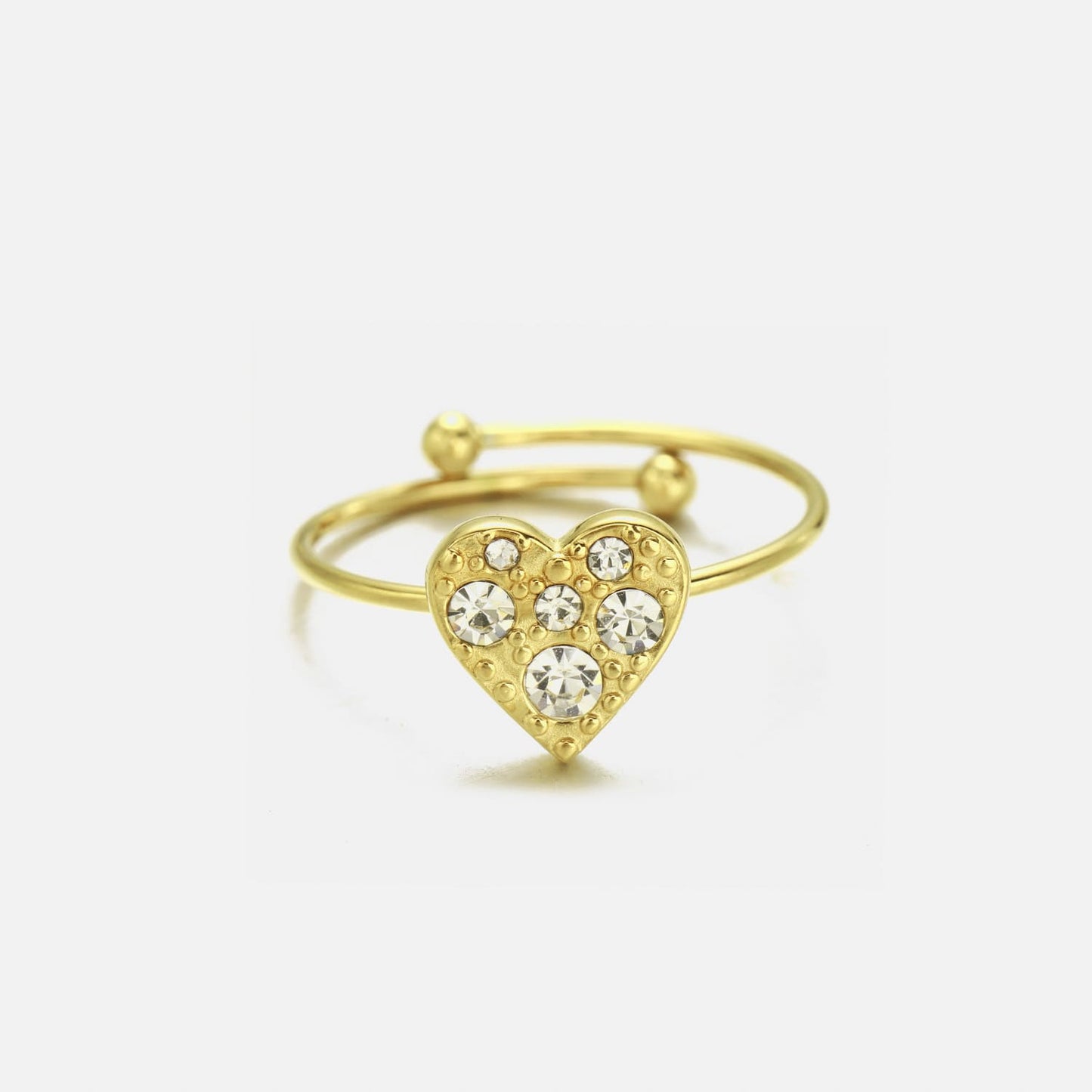 ''DIAMOND HART" GOUDEN RING