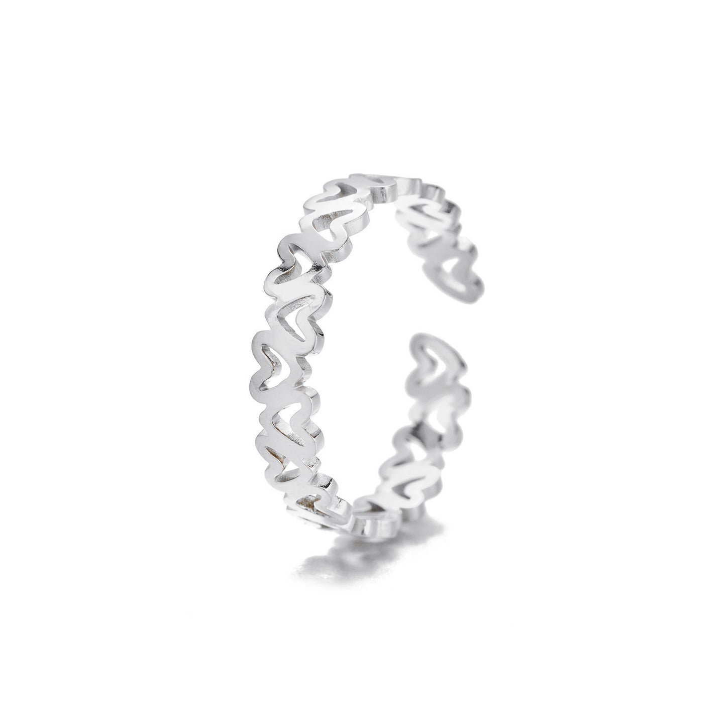 ''HARTJES"' ZILVEREN RING