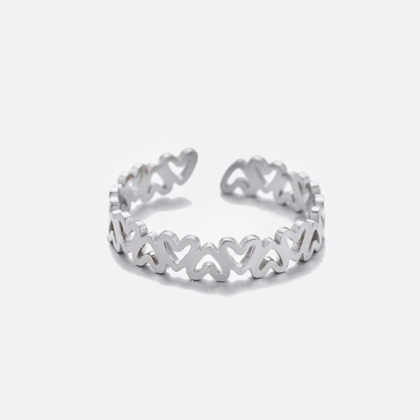 ''HARTJES"' ZILVEREN RING
