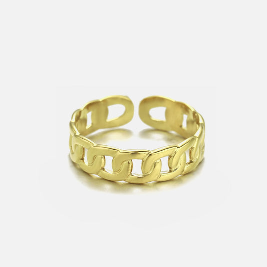 ''KLEINE SCHAKELS" GOUDEN RING