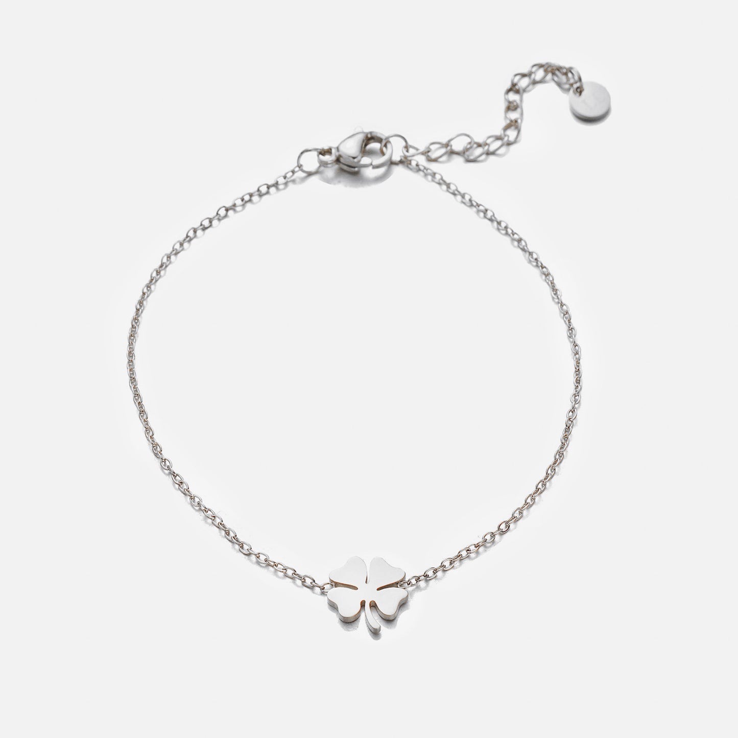 ''KLAVER" ZILVEREN ARMBAND