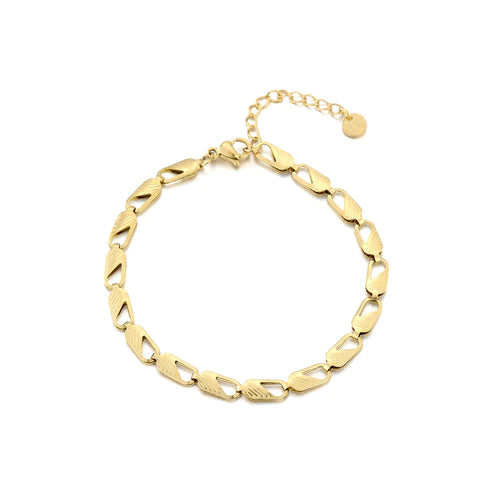 ''CLASSIS SCHAKEL'' GOUDEN ARMBAND