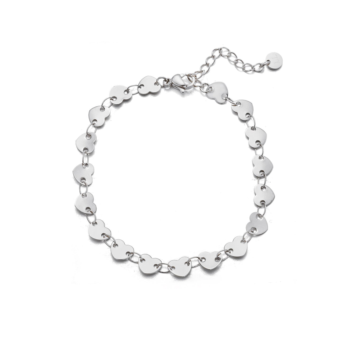 ''HARTJES" ZILVEREN ARMBAND