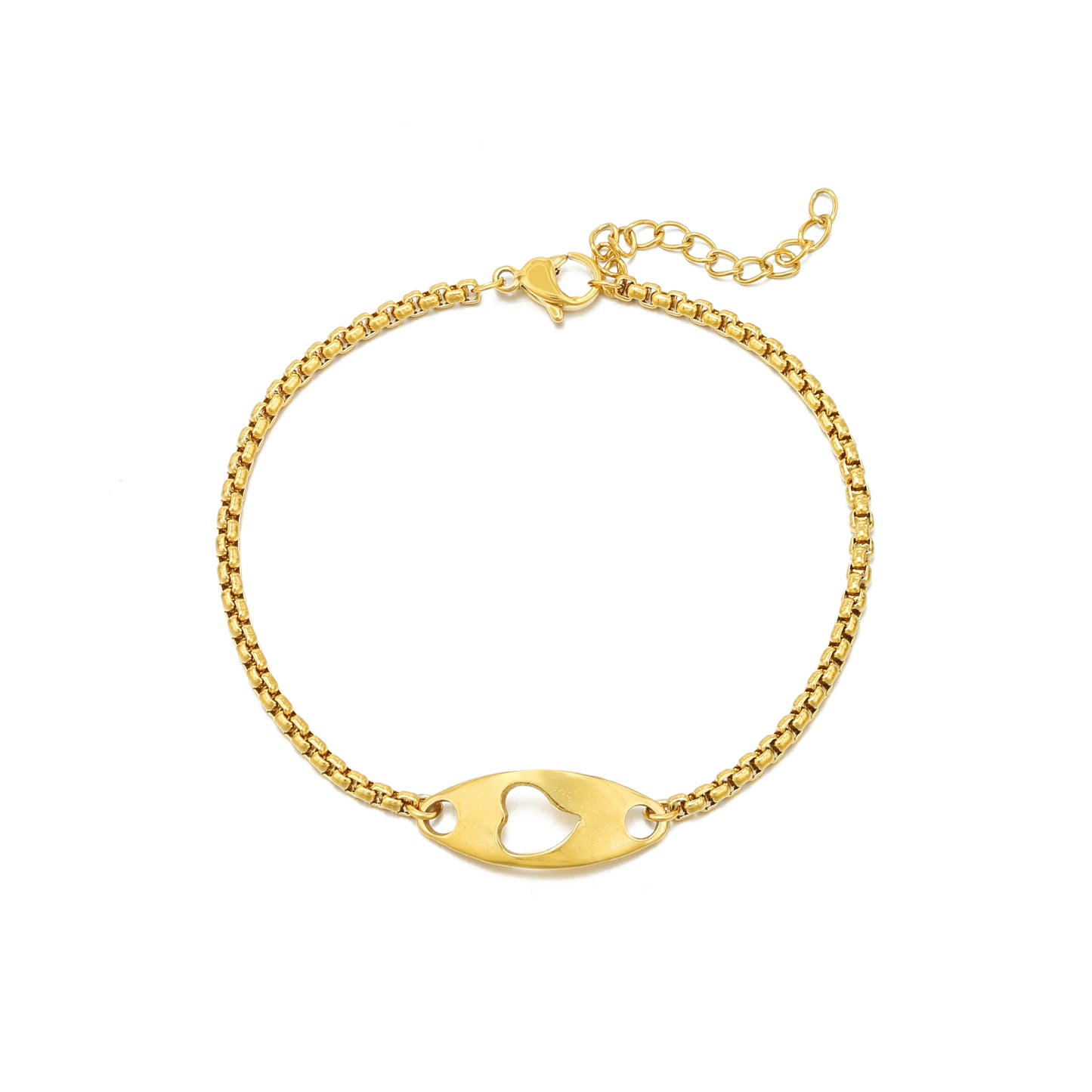 ''PLAAT HARTJE'' GOUDEN ARMBAND