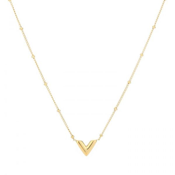 "V" GOUDEN KETTING